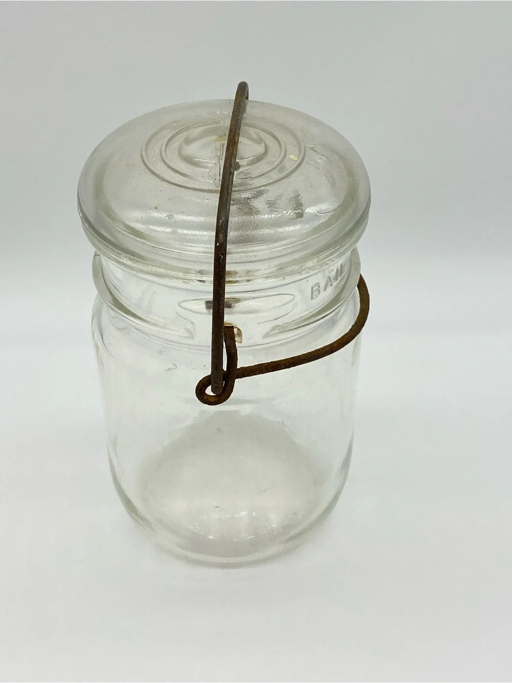 Atlas E-Z Seal Glass Canning Jar with Glass Lid & Wire Bail Farmhouse Décor